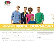 Tablet Screenshot of digitaldownload.fruitactivewear.com